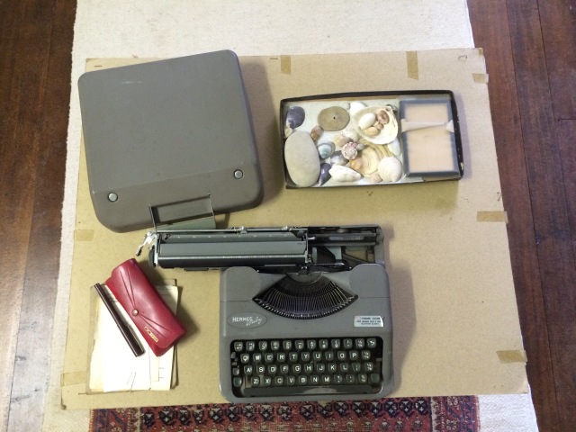 Joan's Hermes Baby typewriter used to type the Picnic at Hanging Rock novel manuscript